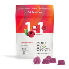 Care By Design | 1:1 CBD Raspberry Gummies 5mg 20ct